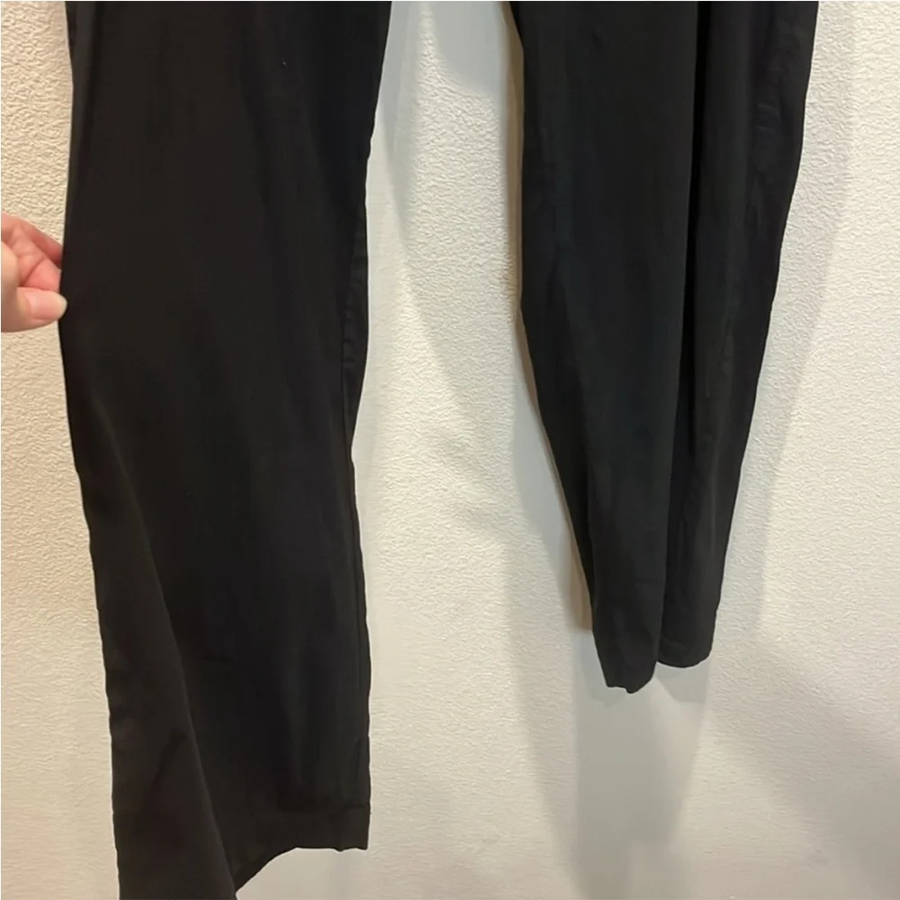 Eileen Fisher Linen Black Straight Leg Pants - Picture 5 of 11